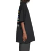 Pride 22 Oversized-Baumwoll-T-Shirt „Black White“ 694576TMVO21070