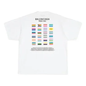 Pride 22 Oversized-T-Shirt aus Baumwolle „Weiß Schwarz“ 694576TMVO20904