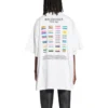 Pride 22 Oversized-T-Shirt aus Baumwolle „Weiß Schwarz“ 694576TMVO20904