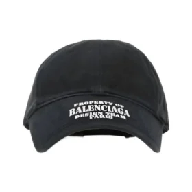 Property Of Bestickte Denim-Baseballkappe „Schwarz“ 704097410B20107
