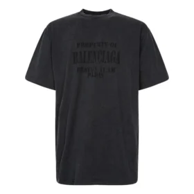 Property Vintage-T-Shirt, Large-Passform „Washed Black“ 641675TMVH81055