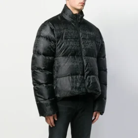 Pufferjacke mit gesticktem Logo „Schwarz“ 582998TFO061000