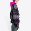 Pullover aus Wollmischung im Destroyed-Fair-Isle-Look „Blue“ 662518T16028088