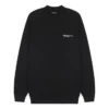 Pullover mit gesticktem Logo, mittlere Passform „Schwarz“ 652981TKV871070
