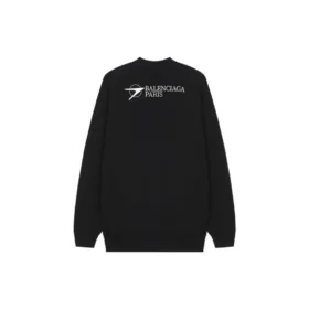 Pullover mit gesticktem Logo, mittlere Passform „Schwarz“ 652981TKV871070