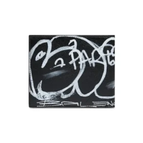 Quadratische, gefaltete Graffiti-Geldbörse „Black White“ 594549210LH1090 Quadratische, gefaltete Graffiti-Geldbörse „Black White“ 594549210LH1090