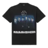 Rammstein Deutschland Band Crossover Kurzarm Schwarz 670943TLV511000