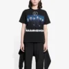Rammstein Deutschland Band Crossover Kurzarm Schwarz 670943TLV511000