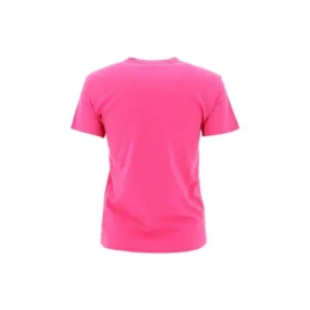 Retro-T-Shirt mit kleinem Logo, kurzärmelig, rosa 570796TBV435630