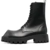 Rhino 25-mm-Schnür-Stiefel „Black Smooth Calfskin“ 712638WBB501000