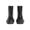 Rhino Stiefeletten „Schwarzes glattes Kalbsleder“ 763684WBB501000