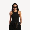 Rodeo-Gürtel für Damen mit Beutel in Schwarz Rodeo-Gürtel für Damen mit Beutel in Schwarz
