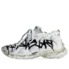 Runner Graffiti Sneaker „Black and White Mesh and Nylon“ 677403W3RBQ9010