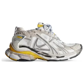 Runner-Sneaker „Beige, Weiß, Gelb, Nylon und wildlederähnlicher Stoff“ 772767W3RNY9170