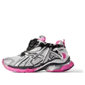 Runner-Sneaker „Silver White Pink Mesh and Nylon“ 677402W3RBW9155