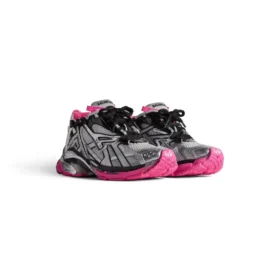 Runner-Sneaker „Silver White Pink Mesh and Nylon“ 677402W3RBW9155