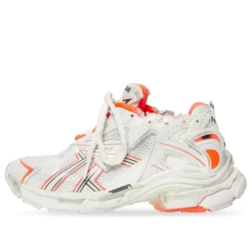 Runner Sneaker „Weiß, Fluo-Orange, Mesh und Nylon“ 677402W3RBM9770