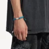 Saint-Germain-Armband in Türkis/Schwarz/Grün/Glänzendes Silber Saint-Germain-Armband in Türkis/Schwarz/Grün/Glänzendes Silber