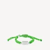 Saint-Germain-Spitzenarmband in Neongrün/Schwarz/Glänzendem Silber Saint-Germain-Spitzenarmband in Neongrün/Schwarz/Glänzendem Silber