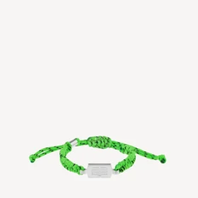 Saint-Germain-Spitzenarmband in Neongrün/Schwarz/Glänzendem Silber Saint-Germain-Spitzenarmband in Neongrün/Schwarz/Glänzendem Silber