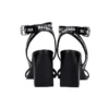 Sandalen mit durchgehendem Logo und High Heels „Schwarz“ 630041WBAE11090