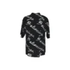 Scribble-Logo-Kurzarm-Shirt im Minimal-Stil „Schwarz Weiß“ 681813TML131070