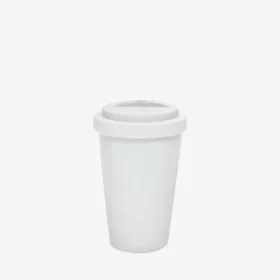 Seoul-Kaffeetasse in Weiß/Schwarz