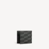 Signature-Brieftasche für Herren, quadratisch gefaltet, aus BB Monogram-beschichtetem Canvas in Schwarz/Grau