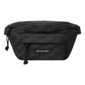 Signature Medium Gürteltasche aus BB Monogram-Jacquard-Canvas „Schwarz“ 713042210HH1061