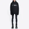 Slime Hoodie Wide Fit „Schwarz“ 674986TLVF21069