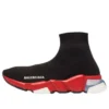 Speed 1.0 Sneaker „Schwarz-Rot mit transparenter Sohle, Weiß“ 607544W05GH1038