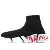 Speed 2.0 Sneaker „Black Knit with Red Graffiti“ 617239W2DD41096