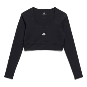 Sportbekleidung Langarm-Sport-BH „Black“ 7932814E2B91081