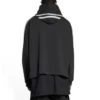 Sportlicher Hoodie mit gestreiften Ärmeln und Kapuze, Oversize „Schwarz Weiß“ 704023TMVG23869