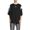 Sporty B T-Shirt Boxy Fit „Schwarz Weiß“ 699182TMVC41070