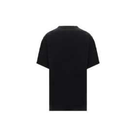 Sporty B T-Shirt mit Rundhalsausschnitt „Schwarz“ 657059TKV901069