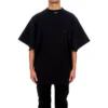 Sporty B T-Shirt mit Rundhalsausschnitt „Schwarz“ 657059TKV901069