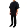 Sporty B T-Shirt mit Rundhalsausschnitt „Schwarz“ 657059TKV901069