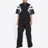 Sporty B Trainingsanzug-T-Shirt „Schwarz Grau Weiß“ 675306TLVA21150
