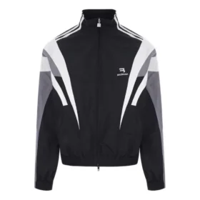 Sporty B Trainingsjacke „Schwarz Grau Weiß“ 681438TKO481269