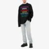Sprachen Rundhals-Strickpullover „Black Multicolor“ 646491T15952771