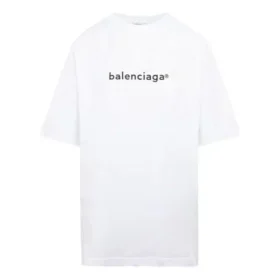 SS21 Bedrucktes T-Shirt mit Rundhalsausschnitt Weiß 641655TIV549040