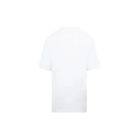 SS21 Bedrucktes T-Shirt mit Rundhalsausschnitt Weiß 641655TIV549040