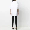 SS21 Bedrucktes T-Shirt mit Rundhalsausschnitt Weiß 641655TIV549040