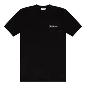 SS21 Besticktes Kurzarm-Shirt, schwarz, 641655TKV861070