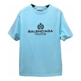 SS21 Casual Crown Kurzarm-T-Shirt Blau 594599TGV601468