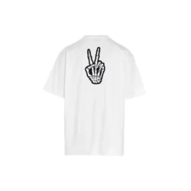 SS21 Drip Peace, weite Passform, Smile-Aufdruck, Casual, GS, Weiß 641675TKVA18639