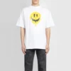 SS21 Drip Peace, weite Passform, Smile-Aufdruck, Casual, GS, Weiß 641675TKVA18639