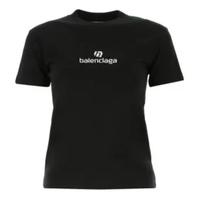 SS21 Logo-Aufdruck Baumwolle Schwarz 612964TJVD91034