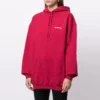 SS21 Logo Hoodie in mittlerer Passform „Rot“ 578135TIV846295